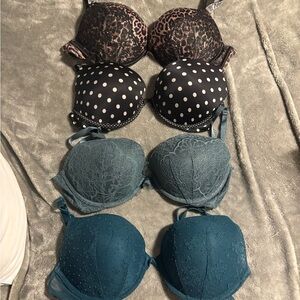 Victoria's Secret Brown and Black Bras with Underwire Support